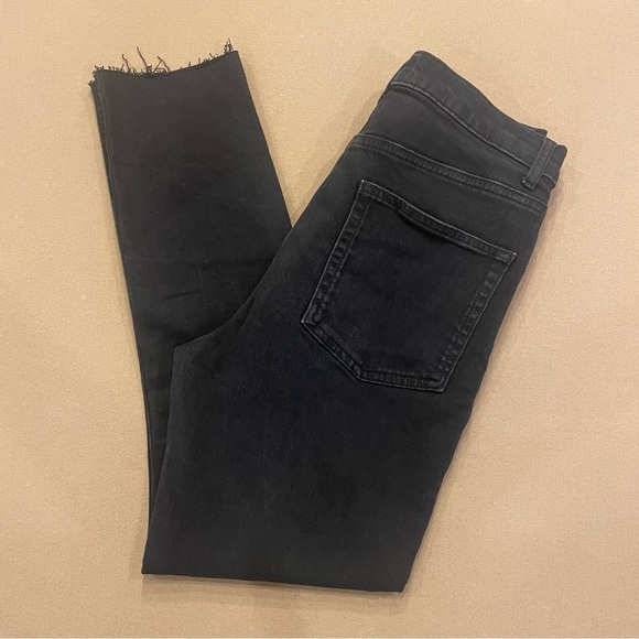 Reformation Denim - Reformation Women’s Raw Hem Black Was Skinny Jeans Size 30
